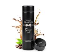 Maverton Travel Mug with Engraving - 450 ml Vacuum Insulated Flask - Removable Tea Infuser - Lightweight Design - LED Temperature Display - Personalised Birthday Gift for Men - Grandad