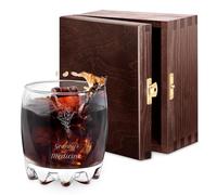 Maverton Universal Whiskey Glass - Personalised Tumbler for Whiskey, Bourbon and Scotch - Drinking Glass Cup - Personalised Whisky Gift for Women - Gift idea - Herbal Bouquet