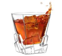 Maverton Whiskey Glass for Man - Tumbler of 250 ml - Modern Design - Elegant barware for her - for Whisky Connoisseur - for Birthday - for Wedding - Transparent Whisky Glass