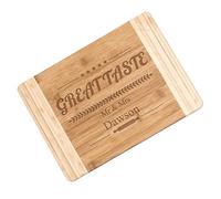 Maverton Wooden Platter for Couple - 35 x 25 cm Chopping Board for Them - Personalised Cutting Board - Bamboo Tray - for Wedding - Engraved Accessory for Parents - Great