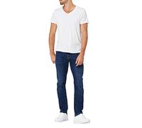 Mavi Men's Matt Mid Rise Relaxed Straight Leg Jeans, Clothes for Men - blue - 34W x 30L