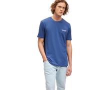 Mavi Men's Printed Tee T-Shirt, Blue, M