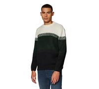 MAVI Men's Sweater STRIPE SWEATER, Green/White, M