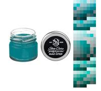 MAVI STEP Leather Shoe Polish Turquoise Cream Dye with Wax to Re-Color - Smooth Leather Care Boot Shine Individual Color