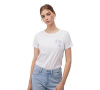 Mavi Women's Cat Drink Tee T-Shirt, White, XS