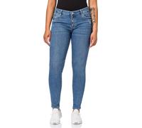 Mavi Womens Jeans Adriana Mid-Rise, Super Skinny Lt Distressed Glam Blue, W27...