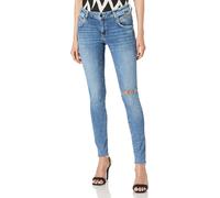 Mavi Women's Jeans Adriana Mid-Rise Super Skinny Mid Ripped Blue, W27 L30 M0040