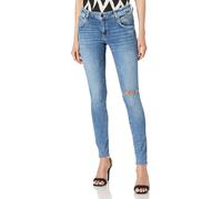 Mavi Women's Jeans Adriana Mid-Rise Super Skinny Mid Ripped Blue, W28 L28 M0021