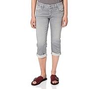 Mavi Womens Jeans Capri Alma Low-Rise, Straight Lt Grey Sporty Grey, W25