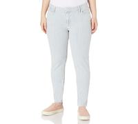 Mavi Women's Jeans Nicole Mid-Rise, Super Skinny Summer Stripe White/Blue, W30 L