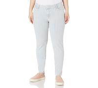 Mavi Women's Jeans Nicole Mid-Rise, Super Skinny Summer Stripe White, W28 L28