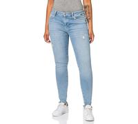 Mavi Womens Jeans Trousers ADRIANA Destroyed Denim Mid-Rise, Super Skinny Blu...