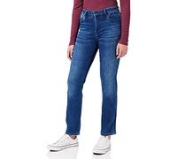Mavi Women's Kendra Straight Jeans, Indigo Blue Sateen Str, 28W x 30L