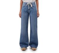 Mavi Women's Malibu with Belt Jeans, Mid Brushed Lt Denim, 30W x 32L