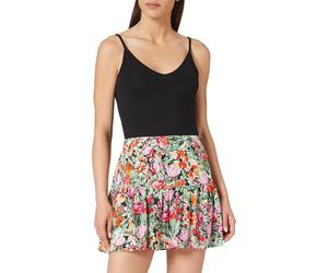 Mavi Women's Printed Shorts Orange Watercolor Print, Multi-Colour, S