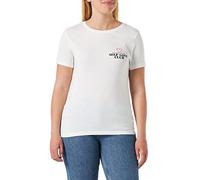 Mavi Women's Self Love Club Printed Tee T-Shirt, White, Large