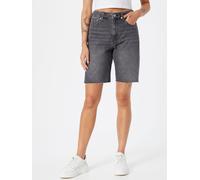 Mavi Women's Shorts Gloria High-Rise Biker Short Smoke Denim, Dark Grey, W27