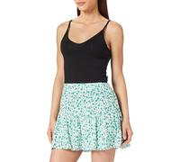 Mavi Women's Shorts PRINTED SHORTS Petal Print White Green, L M0226