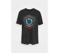 Mavi Women's Summer T-Shirt with Cat Print, Dark Grey, XXL M0314