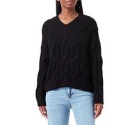 Mavi Women's V-Neck Sweater, Black, XL