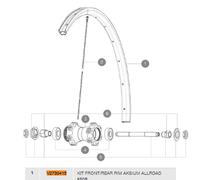 Mavic Aksium Disc Allroad Rim 650B - 27.5´´ 2 Black