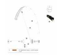 Mavic Bearings With Waved Washer And Clip Kit 10x22x6 Mm One Size Silver / Black