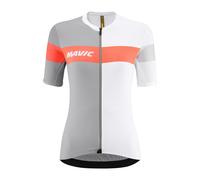 Mavic Bicycle Cycle Bike Ksyrium Pro Short Sleeves Ladies Jersey White / Grey