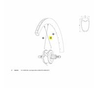 Mavic Cosmic Pro Carbon Ust Ubm Rear Right Spoke 16 Units 228 mm Black