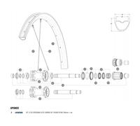 Mavic Crossmax Elite Carbon 29 Rear Right Spokes 12 Units Black 286 mm