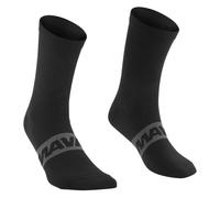 MAVIC Unisex Aksium Graphic Cycling Socks, Black/White, L (43-46)
