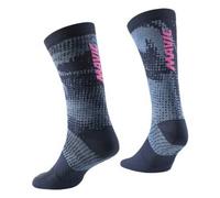 Mavic Essential Graphic Crew Socks UK 8.5-11 Deep Blue / Costal Fjord