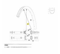 Mavic Kit 12 Crossmax Carbon Slr 29´´ Spokes 289 mm Black