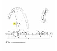 Mavic Kit 12 Rear Ksyrium Sl Nds Spokes 297 mm Black