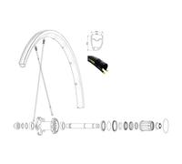 Mavic Ksyrium Pro Ust Rear Rim 700 - 28´´ Black
