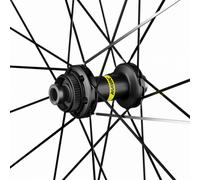 Mavic Ksyrium S Disc Clincher Road Wheelset - Black / Shimano / 12mm Front - 142x12mm Rear / Centerlock / Pair / 11-12 Speed / Tubeless / 700c