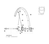 Mavic Ksyrium Sle/sls/elite S Rear Hub Axle One Size Black
