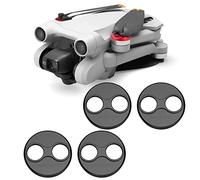 Mavic Mini 3 4 Pro Motor Cap Aluminum Protective Cover for DJI Lito/Mini 4 Pro/Mini 3 Pro Drone Accessories Dustproof Waterproof Case Protective Guard Set of 4pcs (Black)