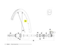 Mavic Rear Ksyrium S Disc Road Bike Rim 700 - 28´´ Black