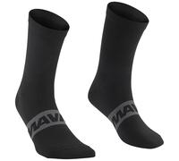MAVIC Unisex Aksium Graphic Cycling Socks, Black/White, L (43-46)