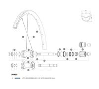 Mavic Xa/crossmax Light 29 Rear Right Spokes 12 Units 294 mm Black