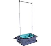 Mavii Dance Bag with Garment Rack, 22 Inch Carry-on Upright Luggage with Spinner Wheels, Ideal for Competitions & Travel, Easy-assembly Lightweight Aluminum Rack, Heathered Gray, Gray, Carry On, Mavii