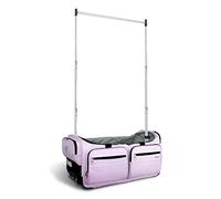 Mavii Dance Bag with Garment Rack, 28 Inch Rolling Duffel, Ideal for Competitions & Travel, Water-resistant/Wipe-clean Fabric, Lightweight Aluminum Rack, Wheeled Upright Luggage, Lavender