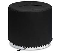 MAVINCHER Fire Pit Cover for Solo Stove Cover Ranger 15 Inch, 600D Waterproof Anti-UV & Tear Resistant Round Cover All-Weather Outdoor Protection, Black, 17" D x 15" H
