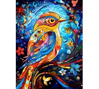 MAVINNE 5D Diamond Painting Animal Kits for Adults, DIY Diamond Art Kits with Full Drill Rhinestone Crystal, Cross Stitch Embroidery Kit, Home Wall Decor, Gift - 30x40 cm B132