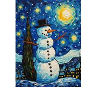 MAVINNE 5D Diamond Painting Christmas Kits for Adults, DIY Diamond Art Kits with Full Drill Rhinestone Crystal, Cross Stitch Embroidery Kit, Home Wall Decor, Gift - 30x40 cm B388