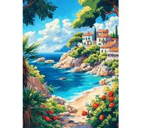 MAVINNE 5D Diamond Painting Landscape Kits for Adults, DIY Diamond Art Kits with Full Drill Rhinestone Crystal, Cross Stitch Embroidery Kit, Home Wall Decor, Gift - 30x40 cm B246