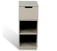 Mavis - Aoko Bedside Table, Beige - White