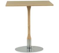 Mavis - Rod Table White Pigmented Oak, 70x70 cm - White Pigmented Oak