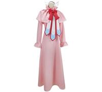 Mavis Vermilion Cosplay Costume Anime Uniform Full Set For Adults Halloween Costumes(Size:S,Color:Pink)