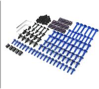 MAVISAFETY - Motorcycle Full Fairing Bolts Kit Fastener Clips Screw Nuts Kit - for Kawasaki ZX10R 2004-2005 ZX10R 2006 2007-[185pcs]